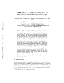 SHAN: Object-Level Privacy Detection via Inference on Scene
  Heterogeneous Graph