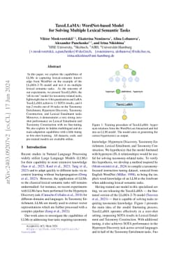 TaxoLLaMA: WordNet-based Model for Solving Multiple Lexical Semantic
  Tasks