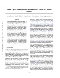 On the Laplace Approximation as Model Selection Criterion for Gaussian
  Processes