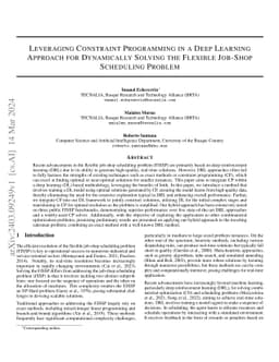 Leveraging Constraint Programming in a Deep Learning Approach for
  Dynamically Solving the Flexible Job-Shop Scheduling Problem