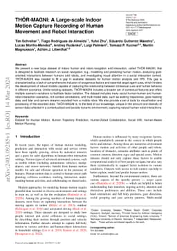 THÖR-MAGNI: A Large-scale Indoor Motion Capture Recording of Human
  Movement and Robot Interaction