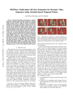 MOTPose: Multi-object 6D Pose Estimation for Dynamic Video Sequences
  using Attention-based Temporal Fusion