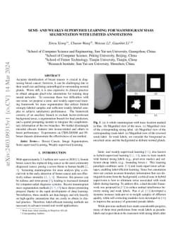 Semi- and Weakly-Supervised Learning for Mammogram Mass Segmentation
  with Limited Annotations