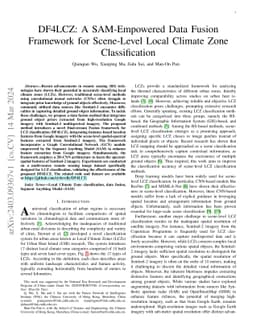 DF4LCZ: A SAM-Empowered Data Fusion Framework for Scene-Level Local
  Climate Zone Classification