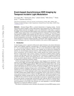 Event-based Asynchronous HDR Imaging by Temporal Incident Light
  Modulation