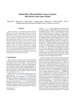 MambaTalk: Efficient Holistic Gesture Synthesis with Selective State Space Models