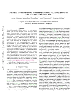 uaMix-MAE: Efficient Tuning of Pretrained Audio Transformers with
  Unsupervised Audio Mixtures