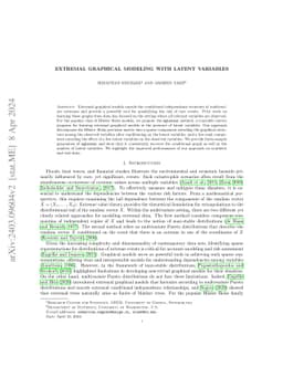 Extremal graphical modeling with latent variables via convex optimization
