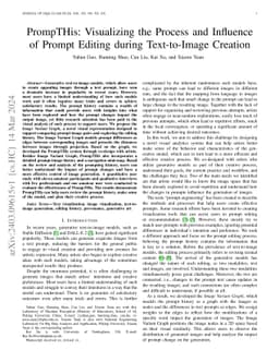 PrompTHis: Visualizing the Process and Influence of Prompt Editing
  during Text-to-Image Creation