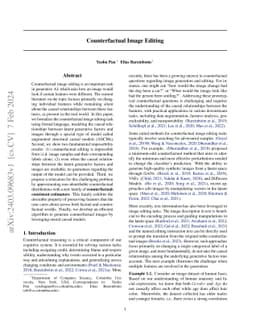 Counterfactual Image Editing