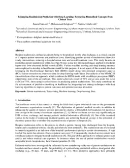 Enhancing Readmission Prediction with Deep Learning: Extracting
  Biomedical Concepts from Clinical Texts
