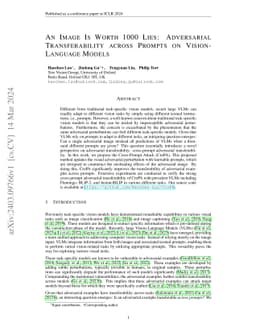 An Image Is Worth 1000 Lies: Adversarial Transferability across Prompts
  on Vision-Language Models