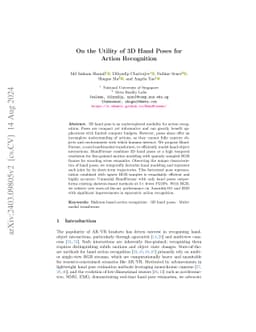 On the Utility of 3D Hand Poses for Action Recognition