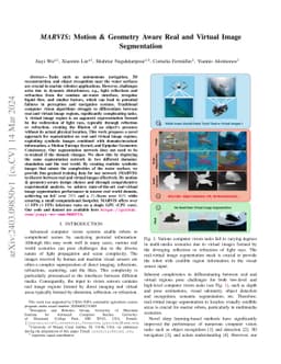 MARVIS: Motion & Geometry Aware Real and Virtual Image Segmentation