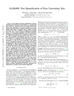 CLOSURE: Fast Quantification of Pose Uncertainty Sets