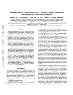 What Makes Good Collaborative Views? Contrastive Mutual Information
  Maximization for Multi-Agent Perception