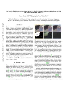 Benchmarking Adversarial Robustness of Image Shadow Removal with
  Shadow-adaptive Attacks