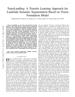 TransLandSeg: A Transfer Learning Approach for Landslide Semantic
  Segmentation Based on Vision Foundation Model