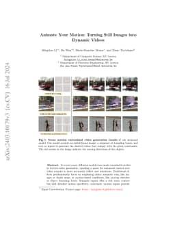Animate Your Motion: Turning Still Images into Dynamic Videos