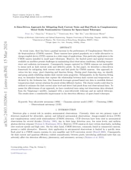 A Data-Driven Approach for Mitigating Dark Current Noise and Bad Pixels
  in Complementary Metal Oxide Semiconductor Cameras for Space-based Telescopes