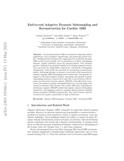End-to-end Adaptive Dynamic Subsampling and Reconstruction for Cardiac MRI