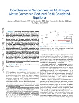 Coordination in Noncooperative Multiplayer Matrix Games via Reduced Rank
  Correlated Equilibria