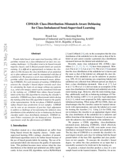 CDMAD: Class-Distribution-Mismatch-Aware Debiasing for Class-Imbalanced
  Semi-Supervised Learning