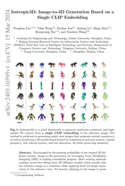 Isotropic3D: Image-to-3D Generation Based on a Single CLIP Embedding