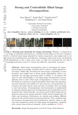 Strong and Controllable Blind Image Decomposition