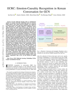 ECRC: Emotion-Causality Recognition in Korean Conversation for GCN