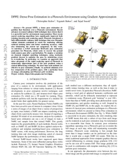 DPPE: Dense Pose Estimation in a Plenoxels Environment using Gradient
  Approximation