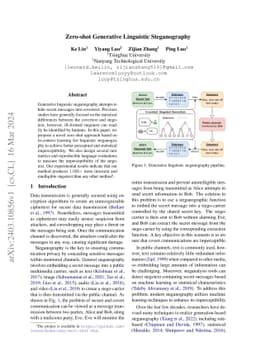 Zero-shot Generative Linguistic Steganography