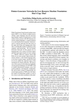 Pointer-Generator Networks for Low-Resource Machine Translation: Don't
  Copy That!