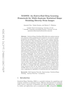 MASSM: An End-to-End Deep Learning Framework for Multi-Anatomy
  Statistical Shape Modeling Directly From Images