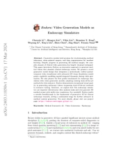 Endora: Video Generation Models as Endoscopy Simulators