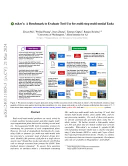 m&m's: A Benchmark to Evaluate Tool-Use for multi-step multi-modal Tasks