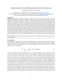 Machine learning-based system reliability analysis with Gaussian Process
  Regression