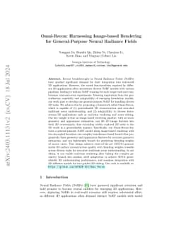 Omni-Recon: Harnessing Image-based Rendering for General-Purpose Neural
  Radiance Fields