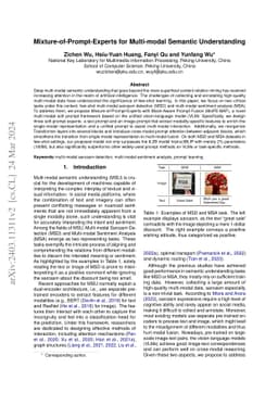 Mixture-of-Prompt-Experts for Multi-modal Semantic Understanding