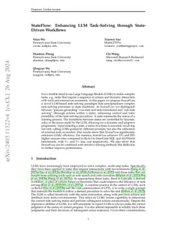 StateFlow: Enhancing LLM Task-Solving through State-Driven Workflows