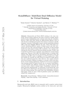 StainDiffuser: MultiTask Dual Diffusion Model for Virtual Staining