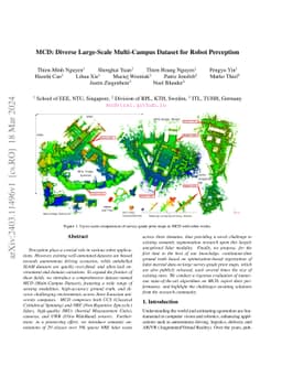MCD: Diverse Large-Scale Multi-Campus Dataset for Robot Perception