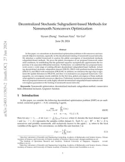 Convergence of Decentralized Stochastic Subgradient-based Methods for Nonsmooth Nonconvex functions