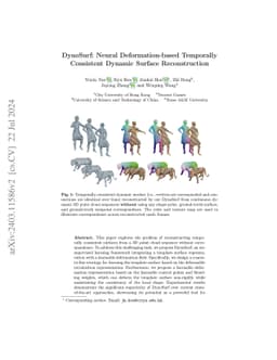 DynoSurf: Neural Deformation-based Temporally Consistent Dynamic Surface
  Reconstruction