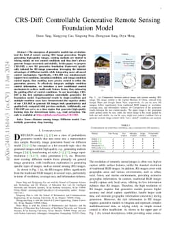 CRS-Diff: Controllable Generative Remote Sensing Foundation Model
