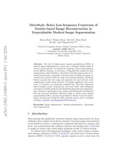 MoreStyle: Relax Low-frequency Constraint of Fourier-based Image
  Reconstruction in Generalizable Medical Image Segmentation