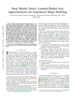 Deep Medial Voxels: Learned Medial Axis Approximations for Anatomical
  Shape Modeling