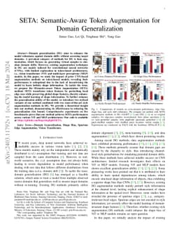 SETA: Semantic-Aware Token Augmentation for Domain Generalization