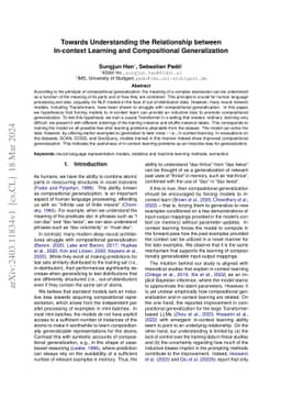 Towards Understanding the Relationship between In-context Learning and
  Compositional Generalization