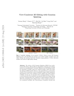 View-Consistent 3D Editing with Gaussian Splatting